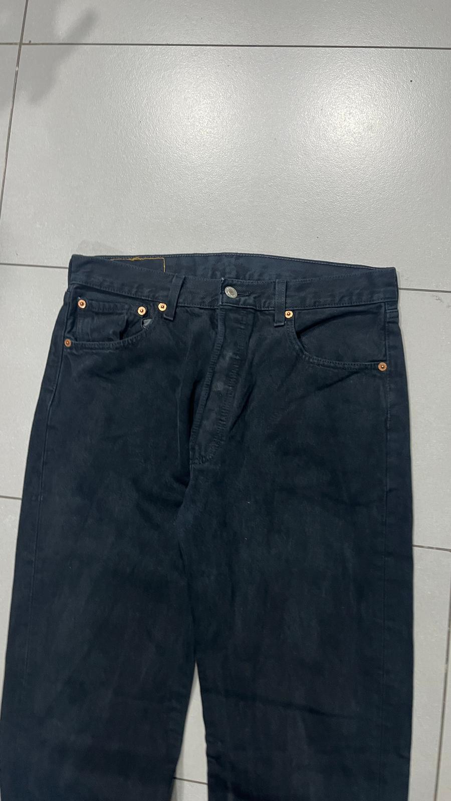 Denim Levis 501 Straight Fit Black NO Label (M)