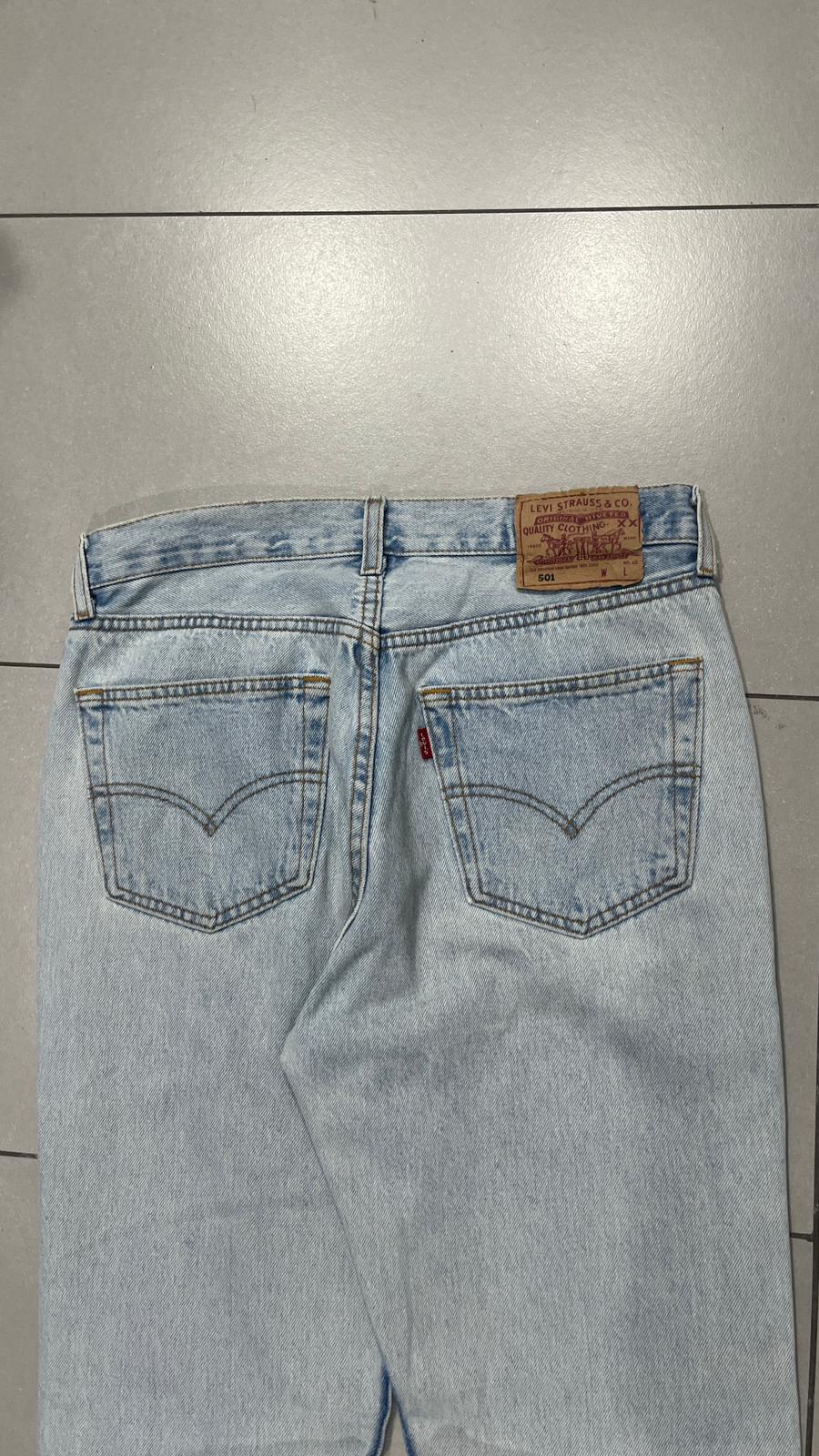 Denim Levis 501 SLIM FIT Light Blue (XS)