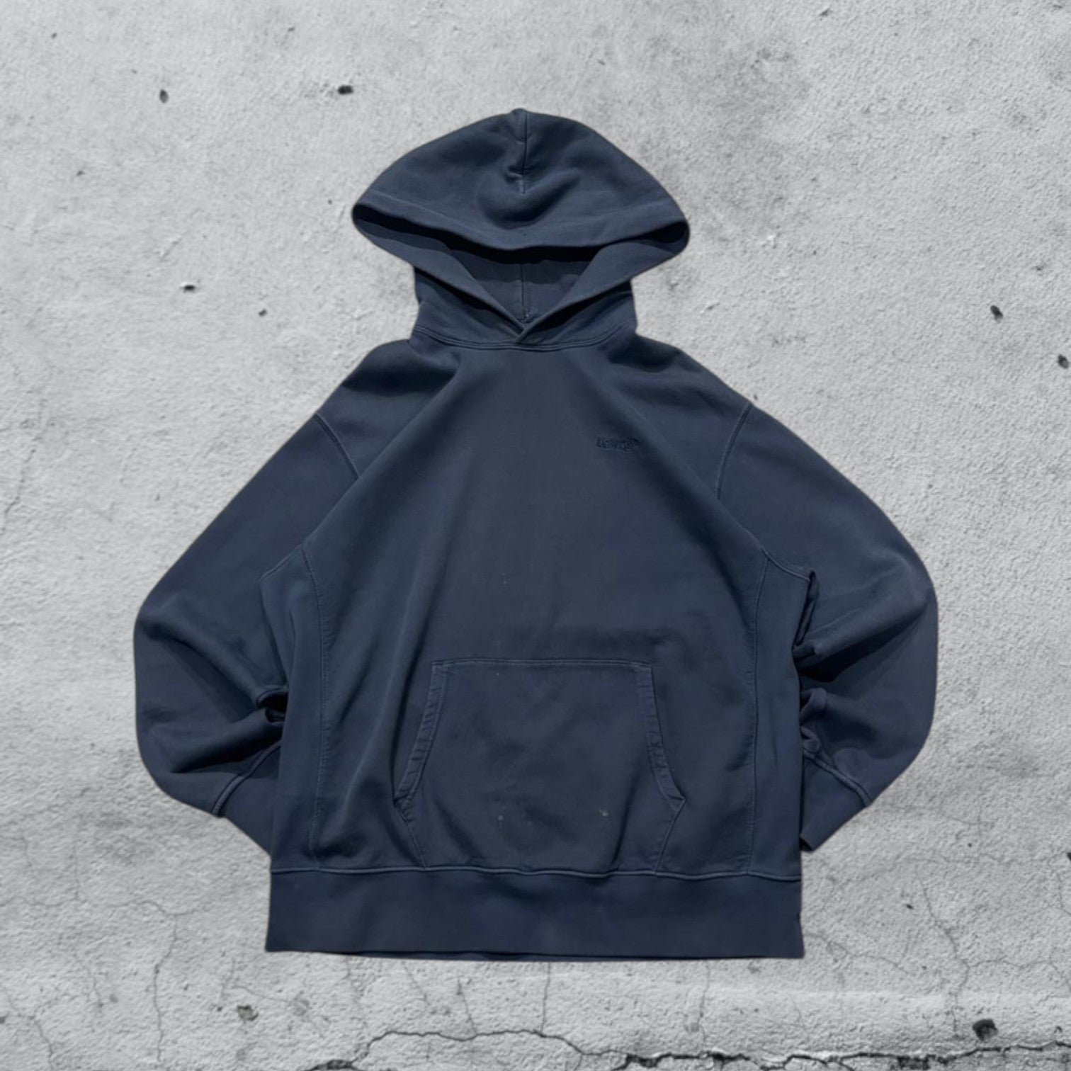 Felpa Levis con Cappuccio Hoodie Logo Ricamato (L)