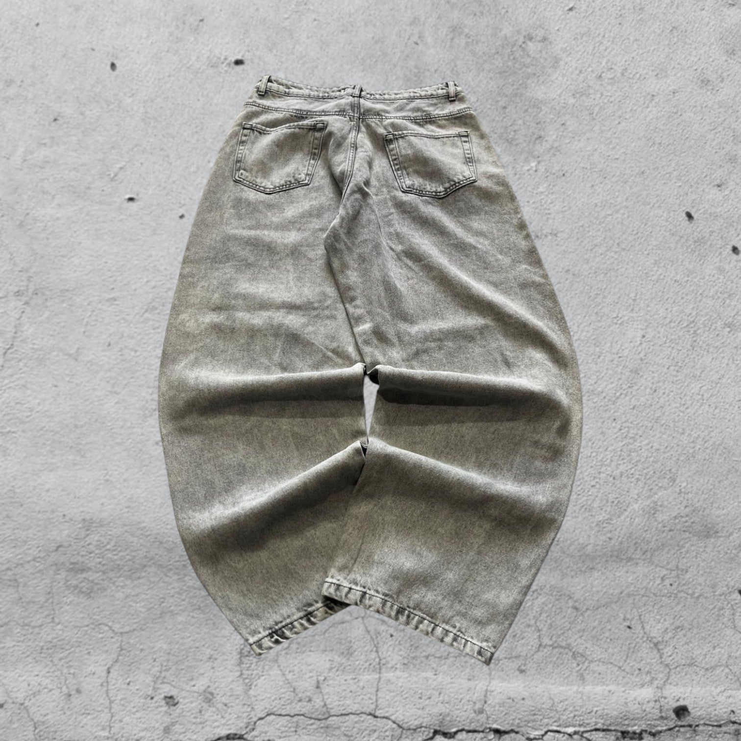 Denim Grey Balloon (M) Super Baggy Fit