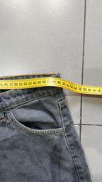 Denim Black Grey Super Baggy Fit (M)