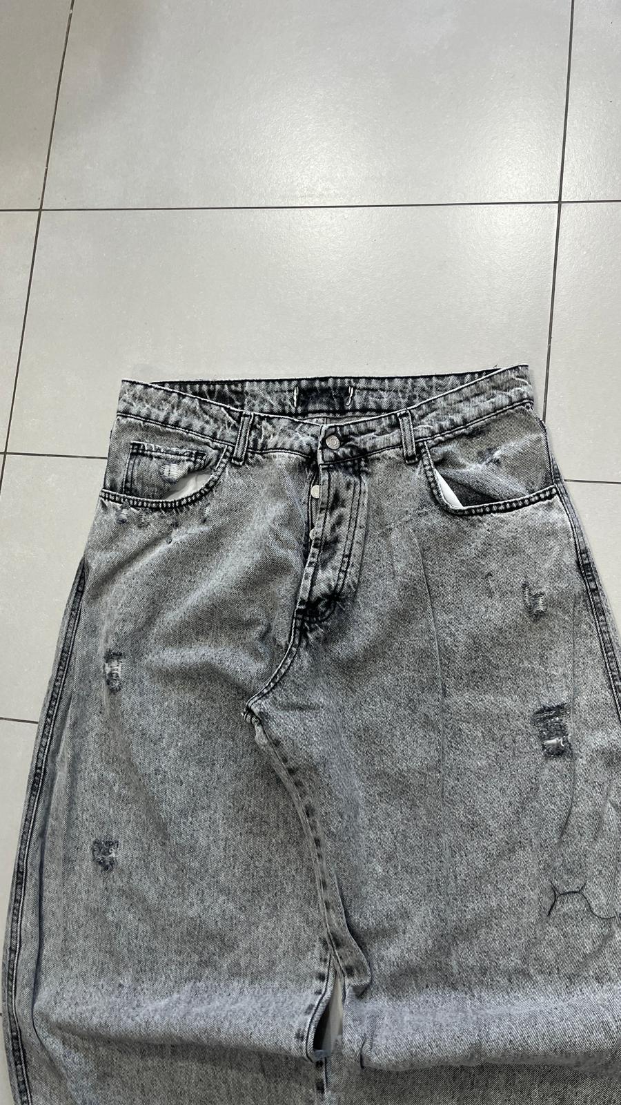 Denim Grey Super Baggy Fit Balloon (XL)