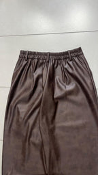 Leather Pants Balloon Fit - Ecopelle Baggy Fit (XS)