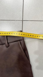 Leather Pants Balloon Fit - Ecopelle Baggy Fit (XS)