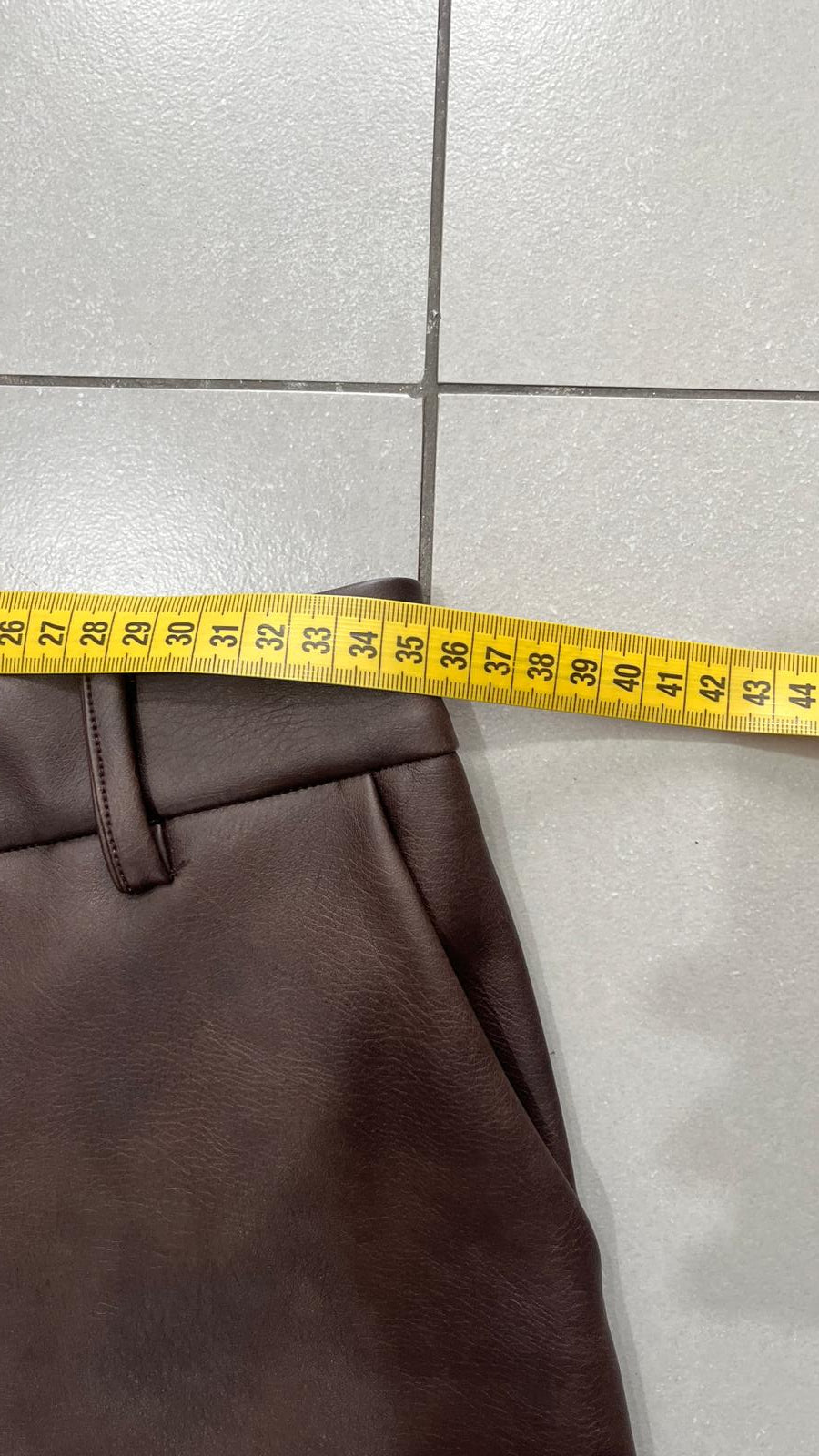 Leather Pants Balloon Fit - Ecopelle Baggy Fit (XS)