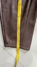 Leather Pants Balloon Fit - Ecopelle Baggy Fit (XS)