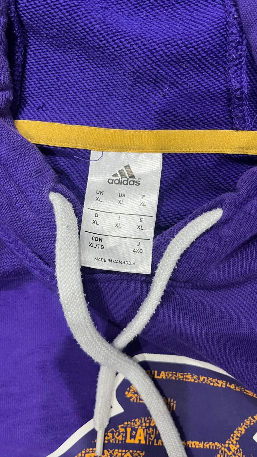 Felpa Los Angeles Lakers Adidas (XL) Viola