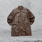 Capotto Lungo in Vera Pelle  (XL)