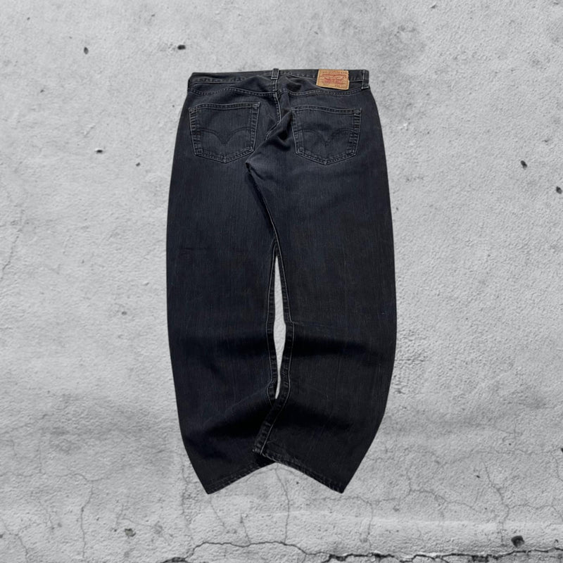 Denim Levis 501 con Strappi Straight Vintage Y2K 90s 00s American Style Hip-Hop (XL)