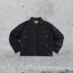 Bomber Giubbotto Nero Bomb Boogie Vintage Y2K 90s 2000s American Style Hip Hop Rave (M)