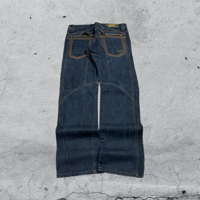 Denim Jeans Straight Fit Particular Vintage Y2K 90s 00s American Style Hip-Hop (M)