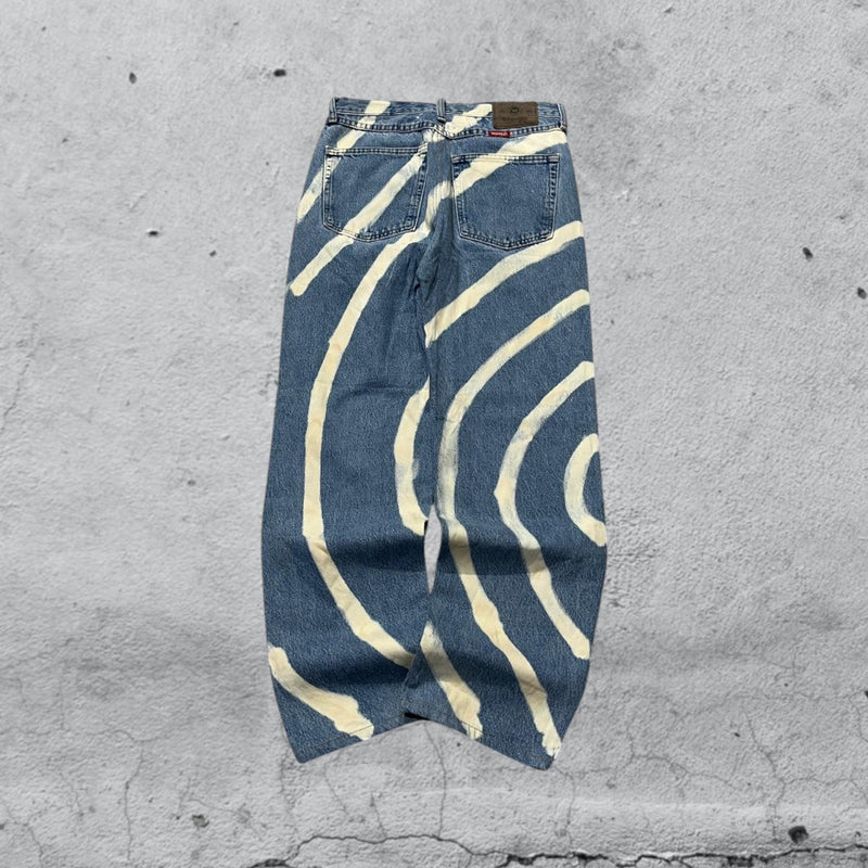 Denim Wrangler Particular Striped Baggy Fit Vintage Y2K 90s 00s Hip-Hop (S)