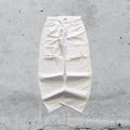 Denim Jeans White Baggy Fit (M)