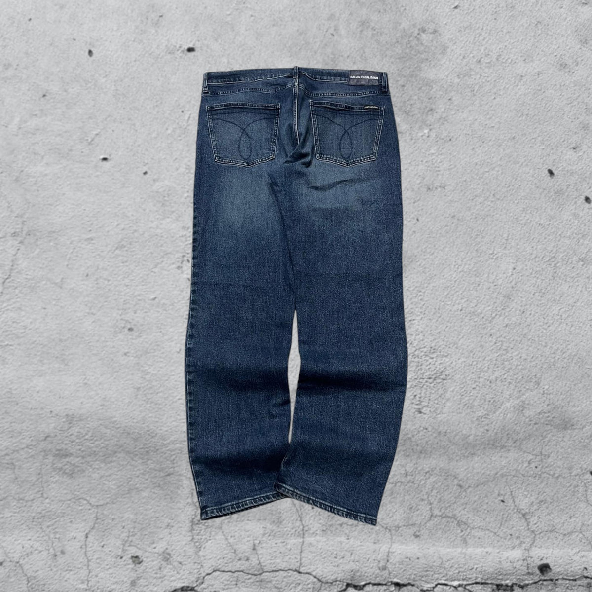 Denim Jeans Calvin Klein Slim Fit Vintage Y2K 90s 00s American Style Hip-Hop (XXL)