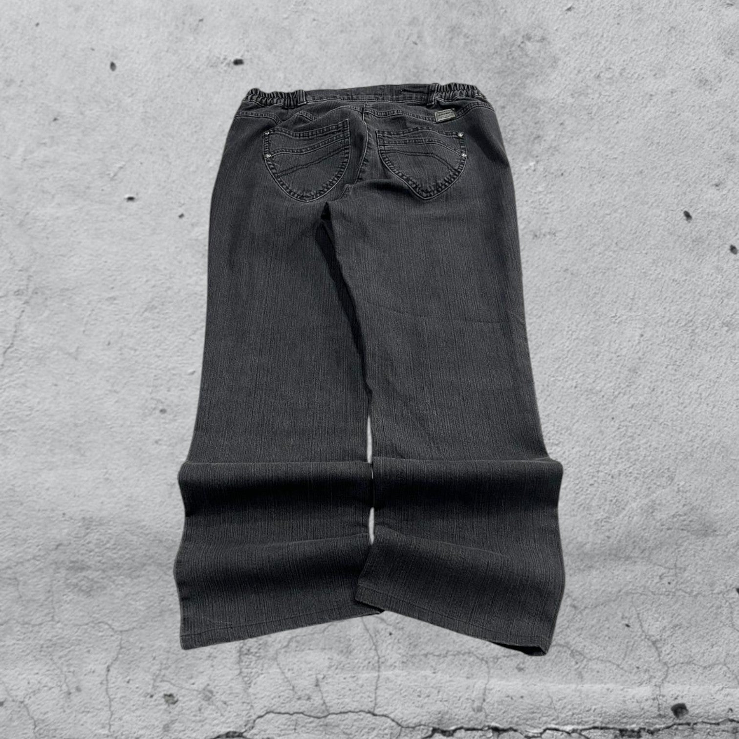 Denim Jeans Black Baggy Fit Vintage Y2K 90s 00s American Style Hip-Hop (S)