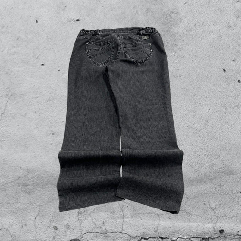 Denim Jeans Black Baggy Fit Vintage Y2K 90s 00s American Style Hip-Hop (S)