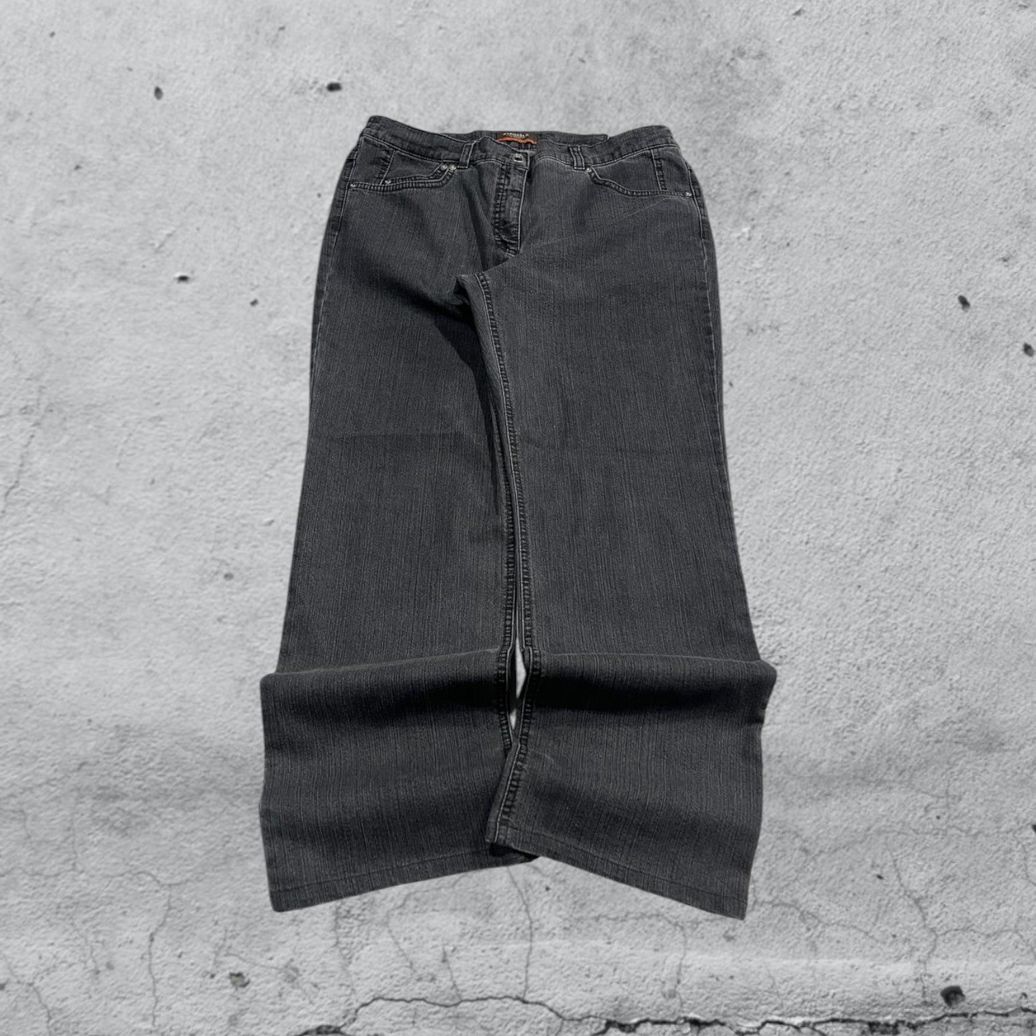 Denim Jeans Black Baggy Fit Vintage Y2K 90s 00s American Style Hip-Hop (S)