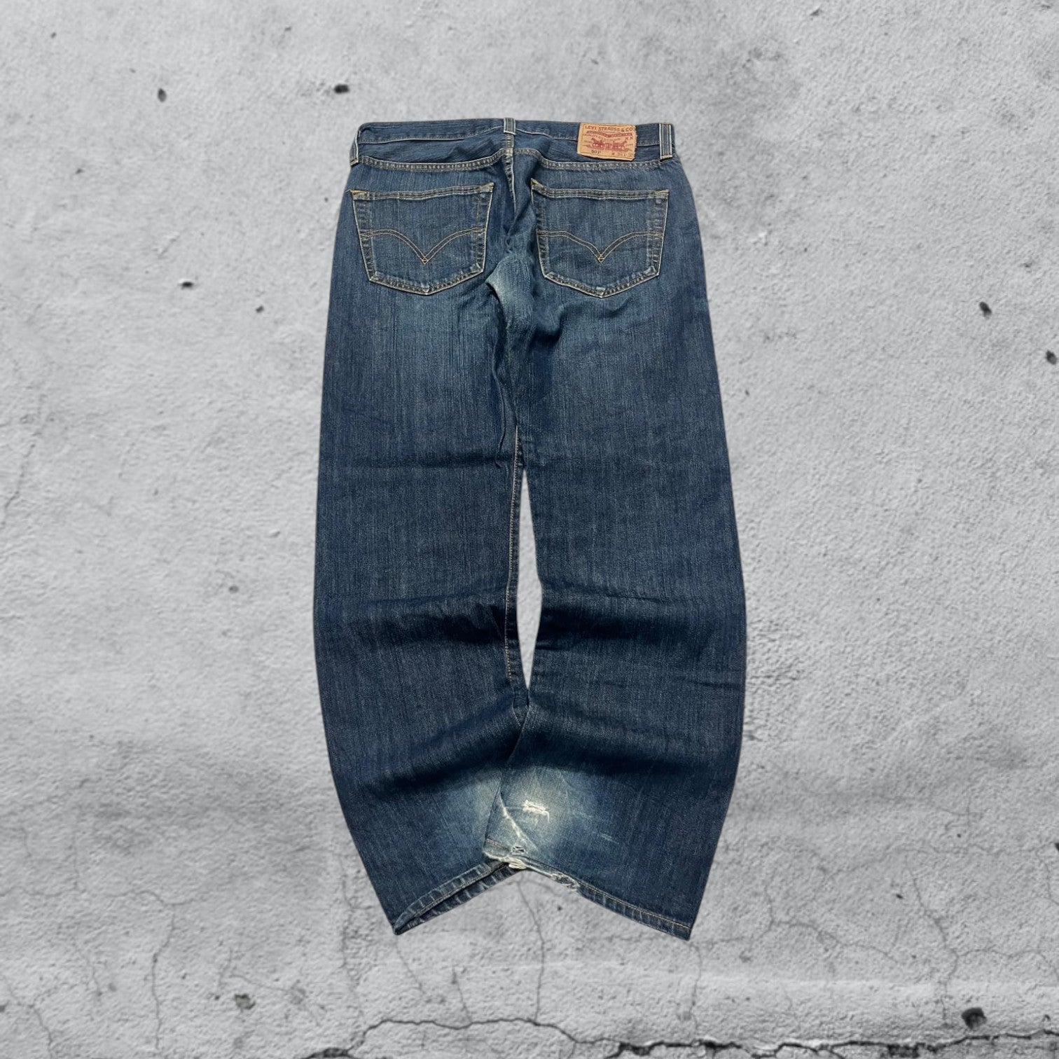 Denim Levis 501 W34 L30 Washed Baggy Fit (L)