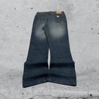 Denim Jeans Washed Embroidered Baggy Fit  (XXS)