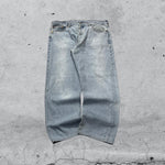 Denim Levis 501 Light Blue Vintage Y2K 90s 00s American Style Hip-Hop (XXL)