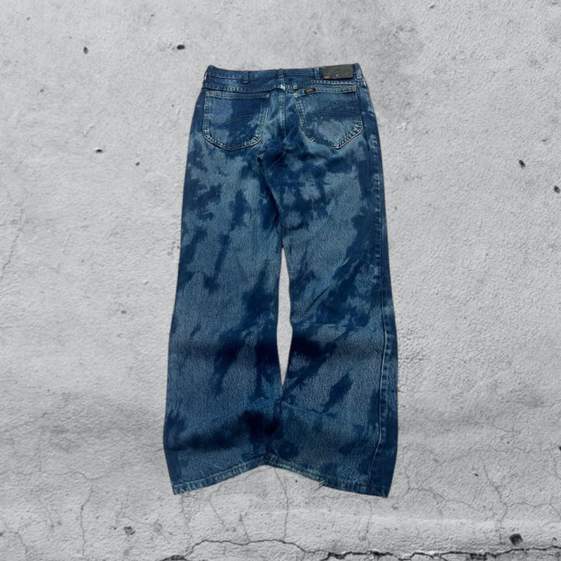 Denim Wrangler Printed Particular Baggy Fit Vintage Y2K 90s 00s American Style Hip-Hop (XS)