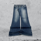 Denim Jeans Embroidered Washed  (S)