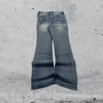 Denim Washed Jeans Bootcut Vintage Y2K 90s 00s American Style Hip-Hop (S)