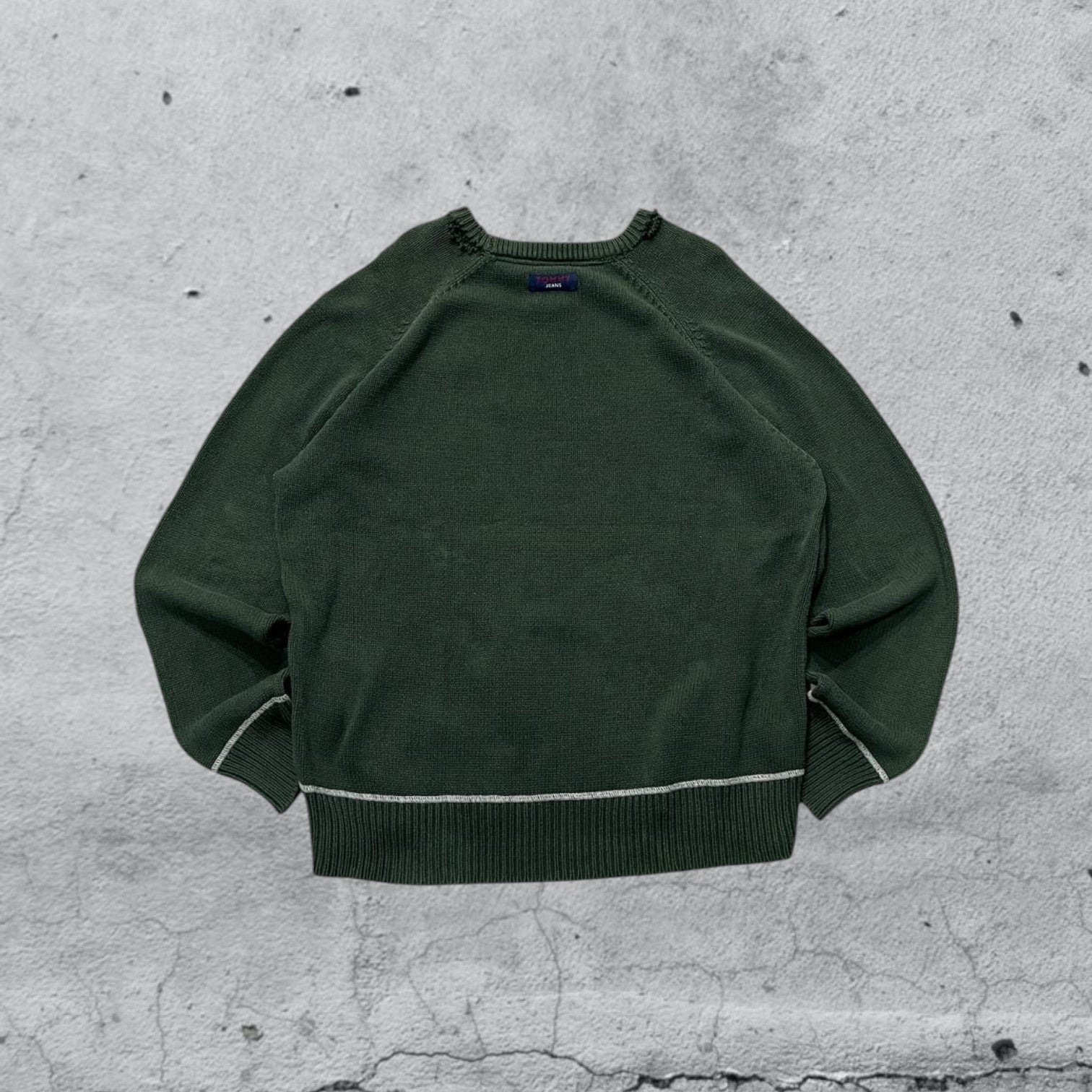 Maglioncino Tommy Hilfiger Streetwear Vintage Y2K 90s 00s American Style Hip-Hop (XL)