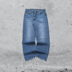 Denim Levis 501 Sfrangiato Straight Fit  (S)