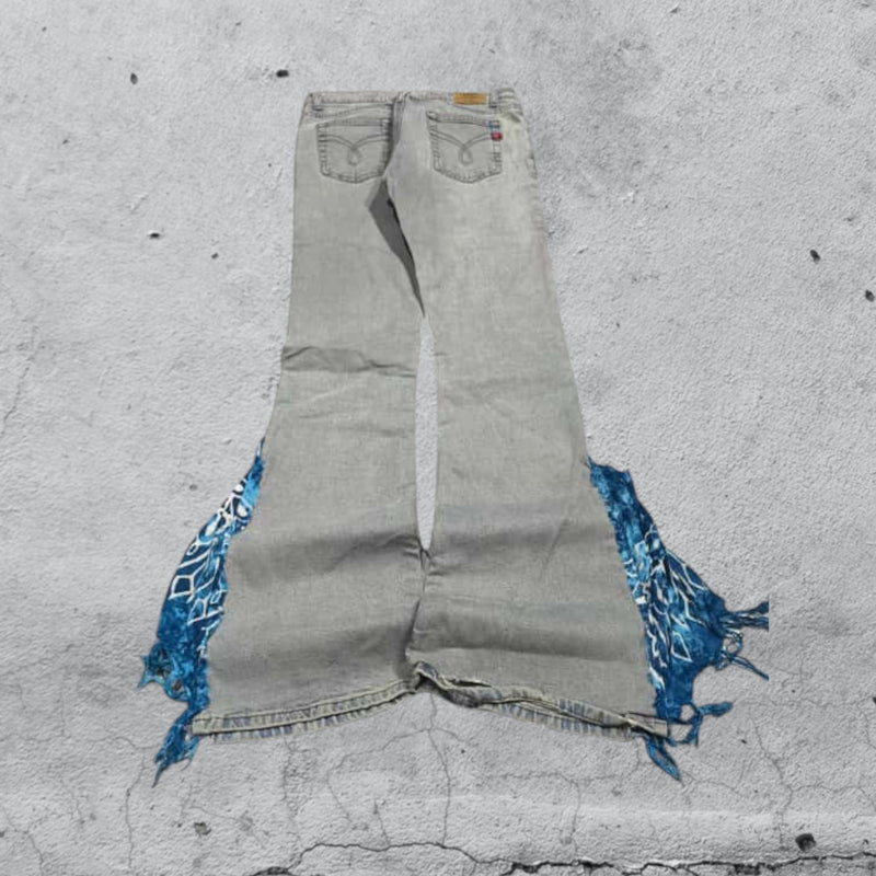 Denim Particular Flare Baggy Fit Vintage Y2K 90s 00s American Style Hip-Hop (XS)
