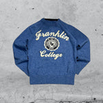 Sweater Maglioncino Franklin College Embroidered Vintage Y2K 90s 00s American Style Hip-Hop (S)