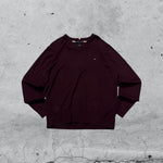 Sweater Tommy Hilfiger - Maglione Rosso Vintage Y2K 90s 00s American Style Hip-Hop (XL)