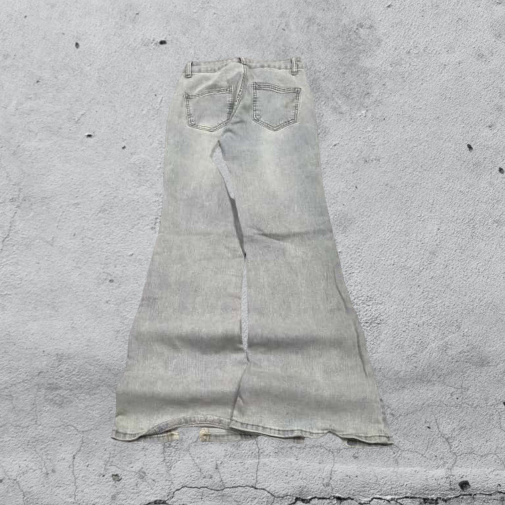 Denim Jeans Baggy Fit Particular Strappi  (XXS)