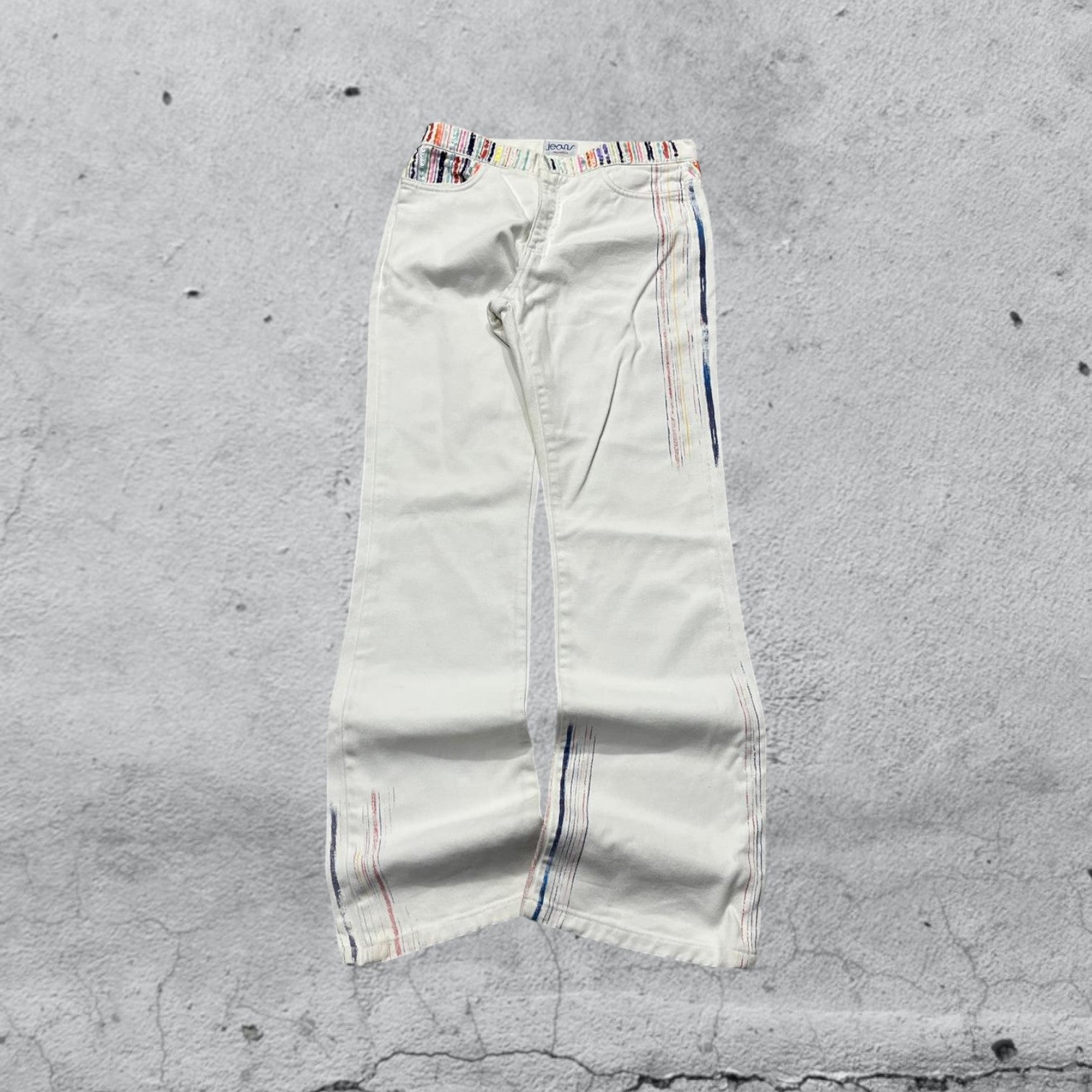 Denim Printed Particular Vintage Y2K 90s 00s American Style Hip-Hop (XS)