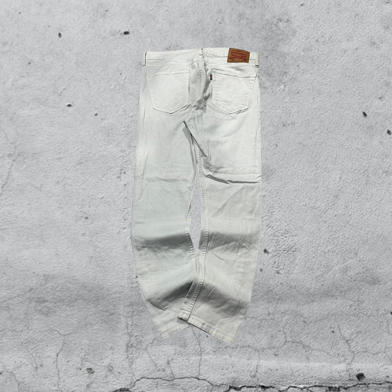 Denim Levis 510 Slim Fit White Vintage Y2K 90s 00s American Style Hip-Hop (L)