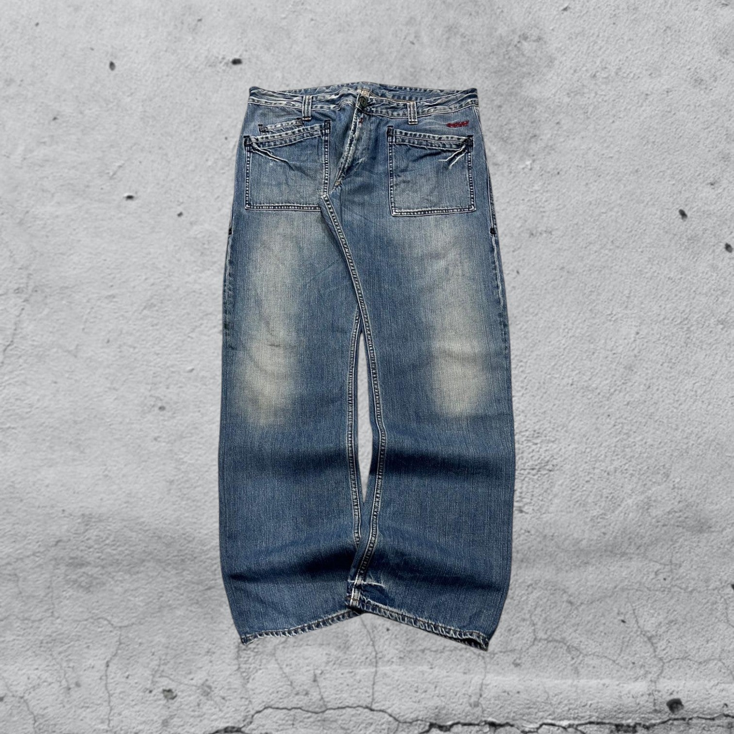 Denim Jeans Replay Washed Baggy Fit  (XXL)
