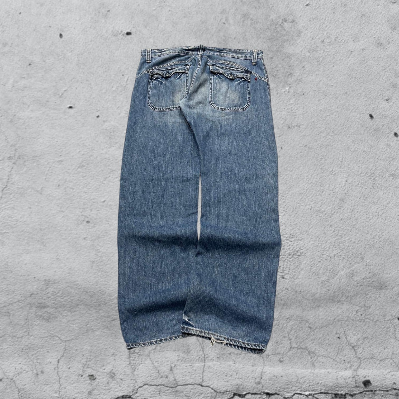 Denim Jeans Replay Washed Baggy Fit  (XXL)