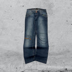 Denim Jeans Embroidered Straight Fit  (M)