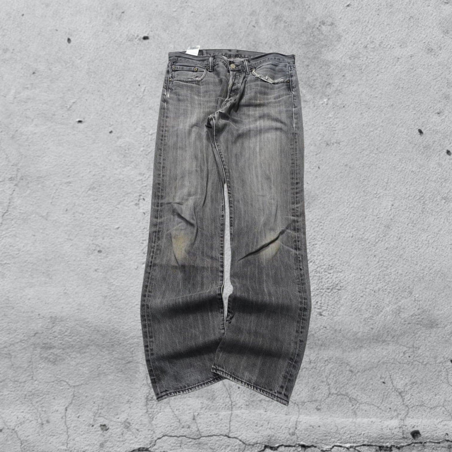 Denim Levis 501 Vintage Straight Fit Y2K 90s 00s American Style Hip-Hop (M)