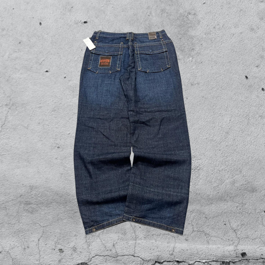 Denim Jeans Blu Wash Baggy Fit  (XL)