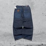 Denim Jeans Blu Wash Baggy Fit Vintage Y2K 90s 00s American Style Hip-Hop (XL)