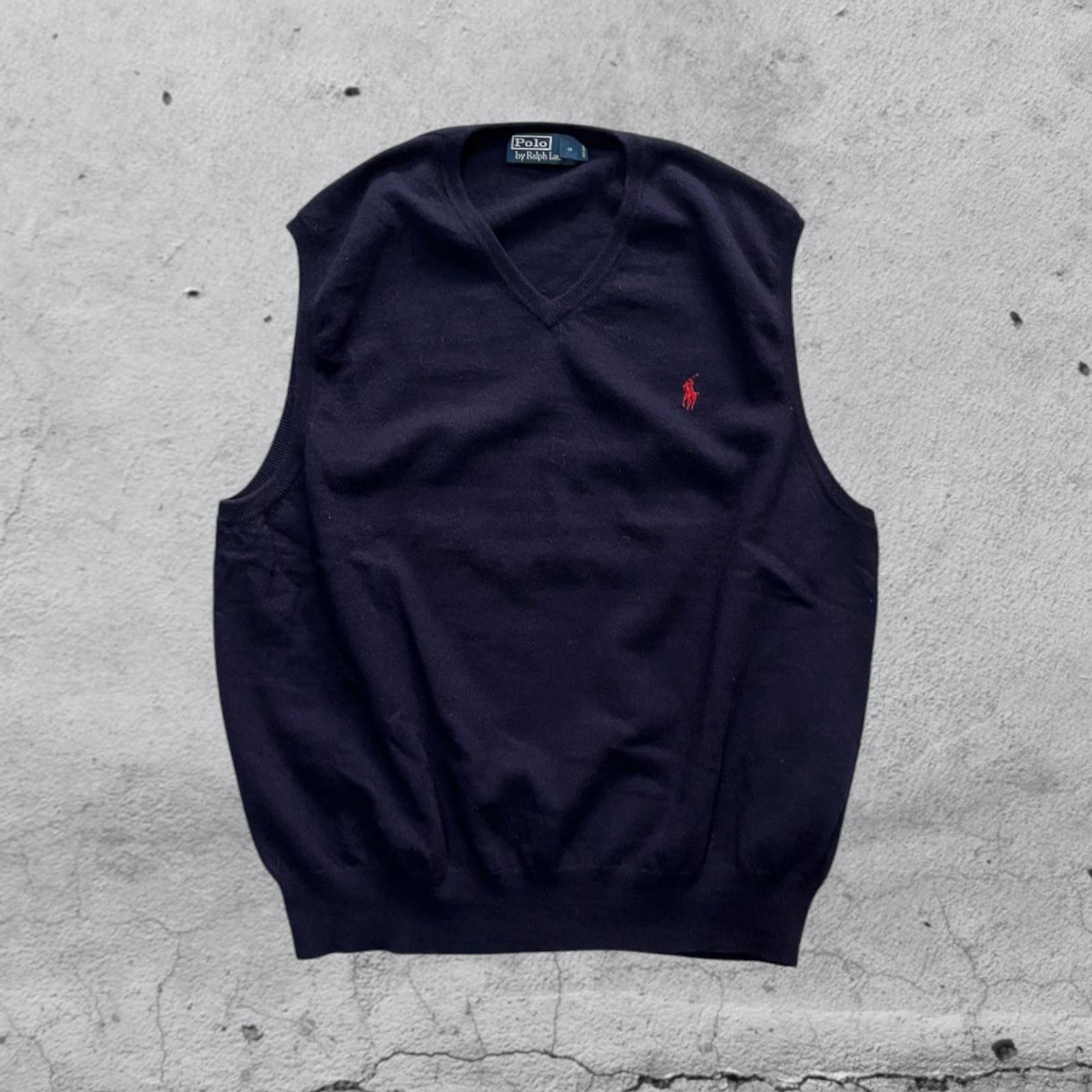 Maglione Smanicato Ralph Lauren Sweater Vintage Y2K 90s 00s American Style Hip-Hop (XXL)