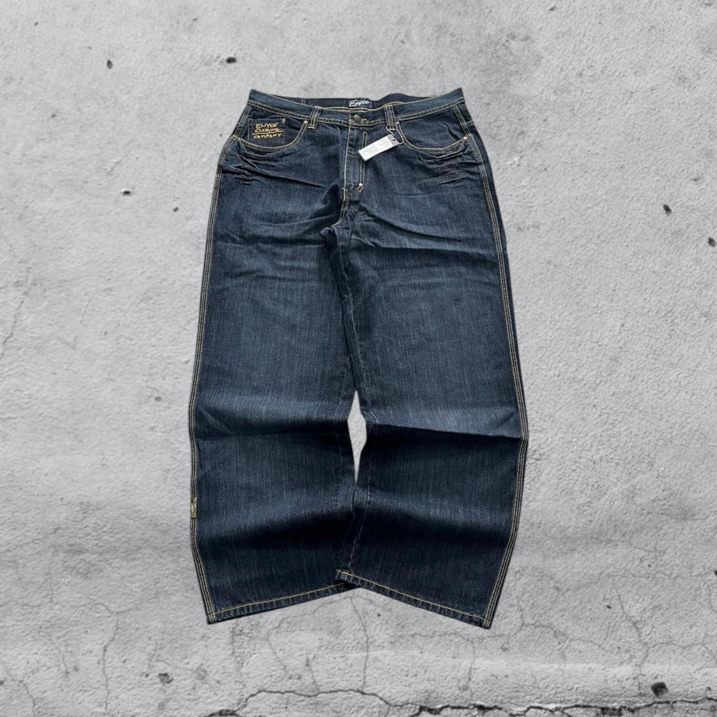 Denim Jeans Baggy Fit Blu Washed (XL)