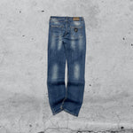 Denim Jeans Versace Straight Fit Washed Vintage Y2K 90s 00s American Style Hip-Hop (M)