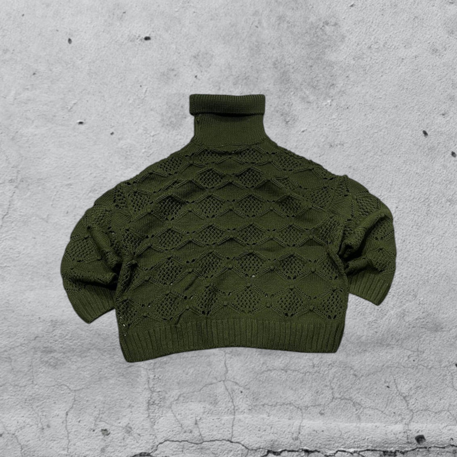 Maglione Vintage Lupetto Collo Alto Vintage Y2K 90s 00s American Style Hip-Hop (XL)