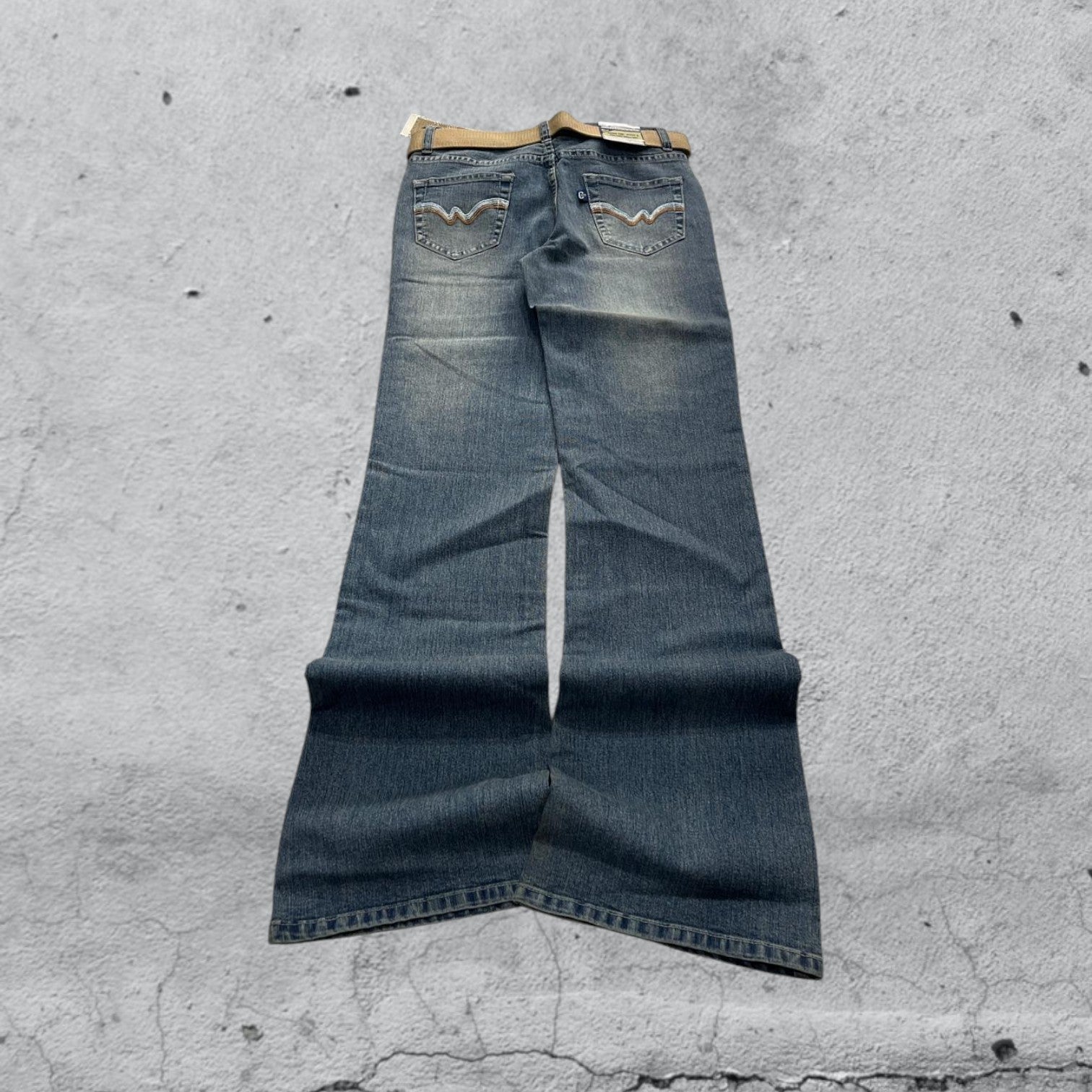 Denim Jeans Washed Embroidered BootCut Fit  (XXS)