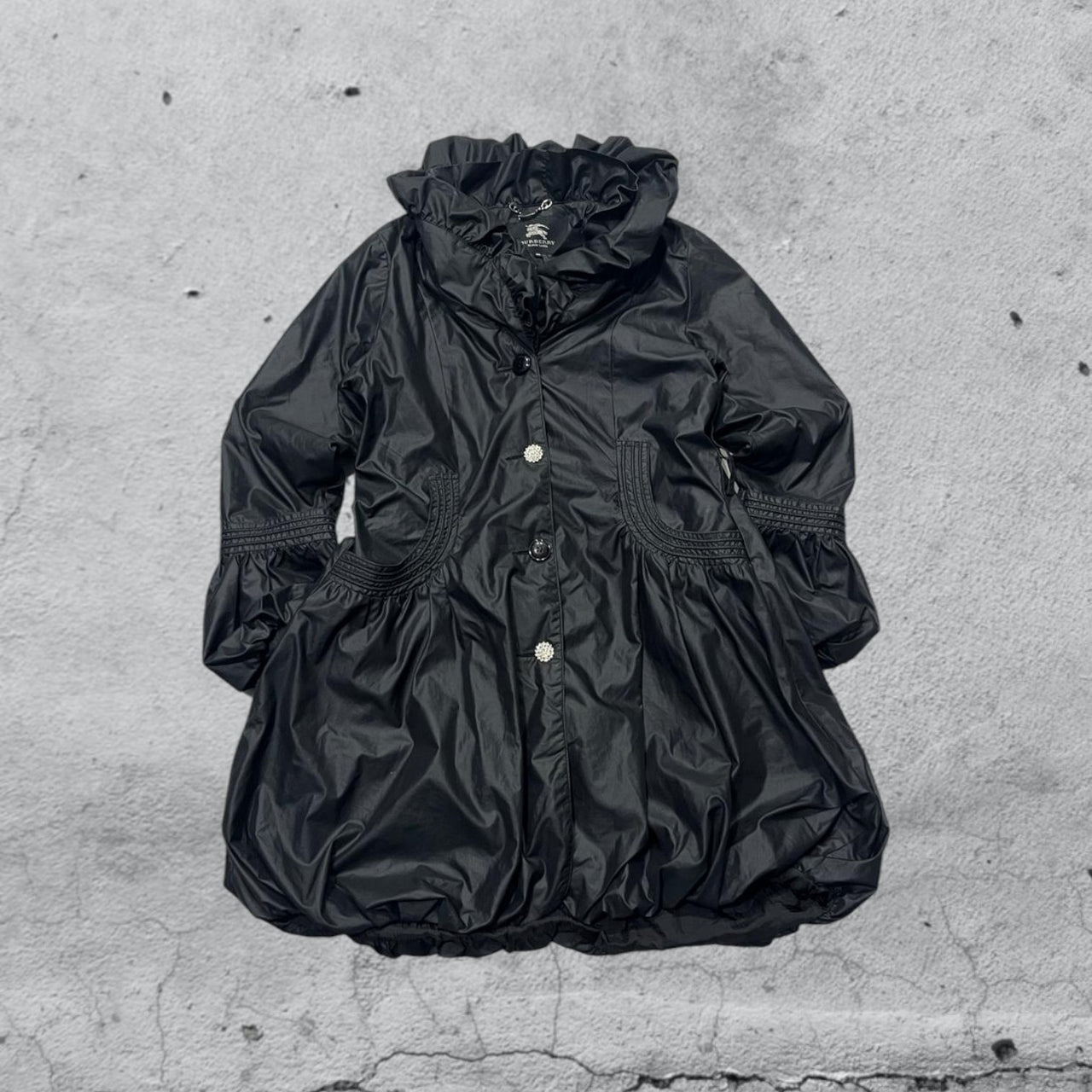 Cappotto Burberry Black Label Vintage Y2K 90s 00s American Style Hip-Hop (S)