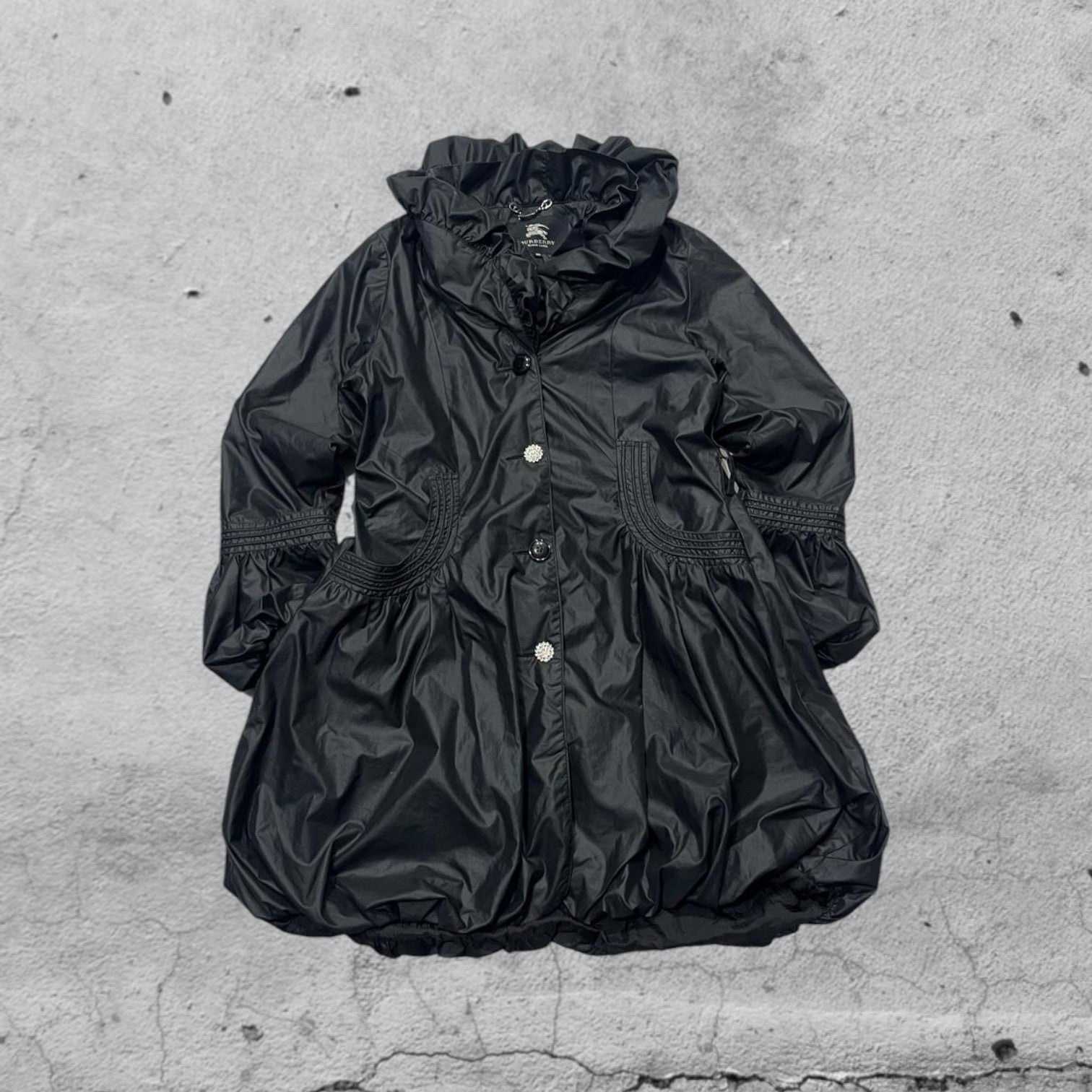 Cappotto Burberry Black Label Vintage Y2K 90s 00s American Style Hip-Hop (S)