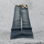 Denim Jeans Washed Embroidered BootCut Fit  (XXS)