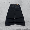 Denim Jeans Black Super Baggy Fit (S)